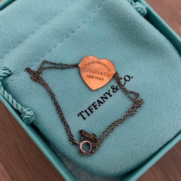 Tiffany Heart Tag Double Chain Bracelet